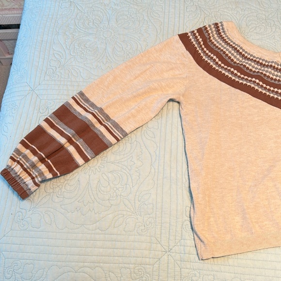 South moon under (promesa) small-medium cute brown/cream sweater - Picture 3 of 4